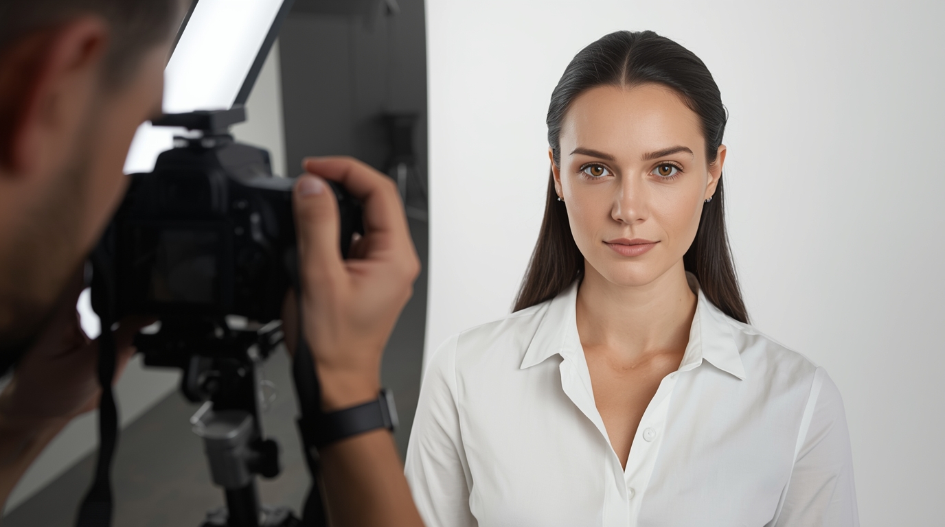 Professionele paspoortfoto